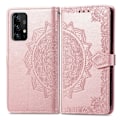 Miniatyrbild 3 av 5: Samsung Galaxy A52 / A52s - Mandala Läder Fodral - Roséguld Roséguld Roséguld