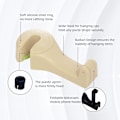 Miniatyrbild 6 av 6: Universal Multifunktionell Bil Baksäte Nackstöd Mobiltelefonhållare Hängare Krok för Väska Handväska Kläder Matvaror (Beige Set om 2) 2-Beige