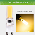 Miniatyrbild 5 av 8: 5 st G9 COB2508 LED-lampor AC 220V Dimbar lampa Hög