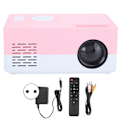 Miniatyrbild 2 av 8: 1080p Högupplöst LED Portabel Projektor Smart Hemmabio Vit Rosa 100‑240VEU Kontakt