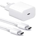 Miniatyrbild 1 av 4: Snabbladdare 20W för Samsung USB-C + 1M USB C-kabel Vit one size