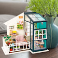 Miniatyrbild 5 av 7: DIY Dockhus Sött Dockhus Miniatyrhus Leksakssats Perfekt