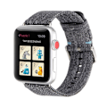 Miniatyrbild 2 av 3: Apple Watch Series 5 40 mm klockarmband i nylon - Grå Silvergrå