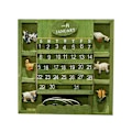 Miniatyrbild 1 av 8: Rustik träkalender skrivbordsblock djurfigur evig