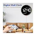 Miniatyrbild 2 av 5: Digital väggklocka med fjärrkontroll, 10 tum färgglad dynamisk LED-klocka