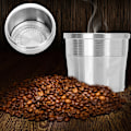 Miniatyrbild 2 av 8: Rostfritt stål Påfyllningsbar Återanvändbar Kaffe Kapsel Pod Kaffe
