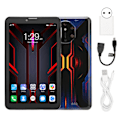 Miniatyrbild 2 av 8: 7-tums surfplatta med samtalsfunktion för Android 10.0 4GB 32GB Utbyggbart upp till 128GB Octa Core Främre 500W Bakre 800W Surfplatta 100‑240V Orange EU-kontakt