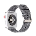 Miniatyrbild 3 av 3: Apple Watch Series 5 40 mm klockarmband i nylon - Grå Silvergrå