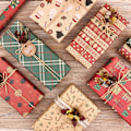 Miniatyrbild 7 av 7: 1 set Christmas Gift Wrapping Paper, Folded Paper, with