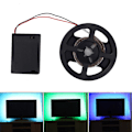 Miniatyrbild 4 av 8: 5V 1m batteridriven LED-remsa ljusband lampa för TV