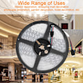 Miniatyrbild 4 av 7: Chasing Lighting RGB LED-strip, Slim och flexibel 5M Solcellsdriven Vattentät Tejp för Sovrum DIY-projekt Individuellt Adresserbar