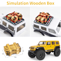 Miniatyrbild 8 av 8: [通拓商品] Simulerings Trälåda Dekoration Ersättning för Axial SCX24 UTB18 Traxxas TRX4M 1/18 1/24 Fjärrkontroll Crawler Biltillbehör