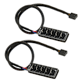 Miniatyrbild 3 av 8: Plug-N-Play PWM Fläkthubb För CPU-kylfläktar, Strömförsörjningsförlängningskabel Säkerställer Kompatibilitet Med Chassifläktar Och Ett Rent Och Prydligt PC-chassi (2st)
