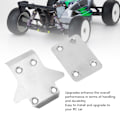 Miniatyrbild 7 av 8: 2st RC Chassi Pansar Skydd Professionell Rostfritt Stål RC Glidplatta Skydd för KYOSHO MP10 MP9E RC Bil