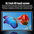 Miniatyrbild 8 av 8: 2 i 1 Tablet 10,1 Tum för Android 12 med Tangentbord 8-Kärnig CPU 8GB 256GB 5G WIFI Stöder Snabbladdning Tablet 100‑240V Vit EU-Kontakt