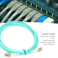 Miniatyrbild 6 av 8: Optisk Kabel MultiMode DualCore LC UPC LC UPC Optisk Fiber för Dataöverföring.