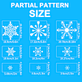 Miniatyrbild 4 av 5: 2 Sets Multi-color Static Snowflake Window Glass Stickers