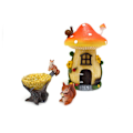 Miniatyrbild 8 av 8: 6 st Miniatyr Fe Trädgård Landskap Prydnader Harts Gjutna Svampar