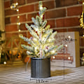 Miniatyrbild 2 av 5: Flocking artificial Christmas tree, desktop cedar Christmas