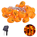 Miniatyrbild 2 av 8: Halloween Decor Pumpkin String Lights, Solar String Light,6m 30