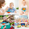 Miniatyrbild 3 av 8: Gyro Bowl Anti Spill Bowl Smooth 360 Degrees Dining Entertaining, Bowl Sets,Toddler Bowls, Non Spill Feeding Toddler, 360 Rotation Gyroscopic Bowl