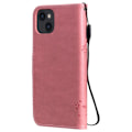 Miniatyrbild 3 av 6: iPhone 13 - Tryckt Träd/Katt Design Fodral - Rosa