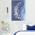 Miniatyrbild 2 av 8: Hav och fisk canvas konst målning affisch väggdekor sovrum