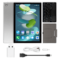 Miniatyrbild 2 av 8: 10,1 tums Tablet FHD 8GB RAM 256GB ROM Octa Core CPU Dubbel Kamera 5G WiFi 4G LTE Tablet med BT Tangentbord 100‑240V EU-kontakt