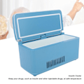 Miniatyrbild 6 av 8: Bärbar kylare för insulin och biologiska reagens, touchkontroll och LED-display kylskåp, håller temperaturen mellan 2-18 grader Celsius, kompakt &