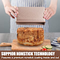 Miniatyrbild 3 av 8: Brödrostform med lock, brödform med lock, non-stick rektangulär