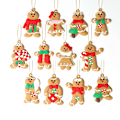 Miniatyrbild 1 av 6: Gingerbread Man Ornaments for Christmas Tree Assorted Plastic