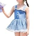 Miniatyrbild 1 av 8: Flickor Badkläder Flickor Prinsessa En Delig Baddräkt Med Kjolen