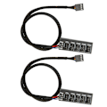 Miniatyrbild 4 av 8: Plug-N-Play PWM Fläkthubb För CPU-kylfläktar, Strömförsörjningsförlängningskabel Säkerställer Kompatibilitet Med Chassifläktar Och Ett Rent Och Prydligt PC-chassi (2st)