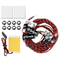 Miniatyrbild 2 av 8: 8 st RC LED-blixtljus nattflygning LED-lampor kit för RC flygplan flygplan