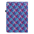Miniatyrbild 3 av 6: iPad 10.2 2019/2020/2021 Fodral Vävd Textur Blå/Rosa