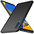Miniatyrbild 1 av 5: Samsung A7 2018 Ultratunt Mattsvart Skal Basic V2 Svart