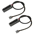 Miniatyrbild 7 av 8: Plug-N-Play PWM Fläkthubb För CPU-kylfläktar, Strömförsörjningsförlängningskabel Säkerställer Kompatibilitet Med Chassifläktar Och Ett Rent Och Prydligt PC-chassi (2st)