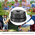 Miniatyrbild 5 av 8: 8-delad bärbar utomhus resecamping picknick köksutrustning