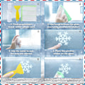 Miniatyrbild 4 av 6: 2 sets of multi-color optional static snowflake window glass