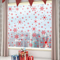 Miniatyrbild 5 av 6: 2 sets of multi-color optional static snowflake window glass
