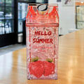 Miniatyrbild 3 av 5: Halm Kall Dryck Kopp Sommar Utomhus Is Mode Fyrkantig 2 Lager