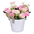 Miniatyrbild 3 av 8: Konstgjord hortensia blomsterarrangemang prydnader konstgjorda blommor