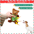 Miniatyrbild 4 av 5: Christmas Plush Dog Toys - Stuffed Chew Toys Puppy Interactive