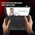 Miniatyrbild 6 av 8: 7-tums Mini Laptop Touch Screen för Intel J4125 Processor Quad Core Pocket Laptop för Windows 11 100–240V 12G+64G EU-kontakt