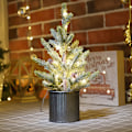 Miniatyrbild 3 av 5: Flocking artificial Christmas tree, desktop cedar Christmas