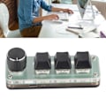 Miniatyrbild 1 av 8: Kompakt Makro Gaming Keypad, Programmerbart Gamingtangentbord Med Innovativ Rattfunktion Och Justerbar Höjd, Perfekt För Gamingredigering