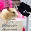 Miniatyrbild 7 av 8: Liten Husdjursbur Hängmatta Multifunktionell Rolig Färgglad Vävd Andningsbar Sockerglidare Hängmatta för Hamster Sockerglidare Ödla Svart