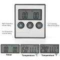 Miniatyrbild 7 av 8: LCD-digital display termometer för mat med temperatur- och tidsvisning
