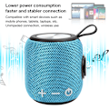 Miniatyrbild 3 av 7: Mini Trådlös Bluetooth-högtalare för utomhussporter, portabel vattentät högtalare Bluetooth 5.0 Ljusblå