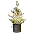 Miniatyrbild 1 av 5: Flocking artificial Christmas tree, desktop cedar Christmas